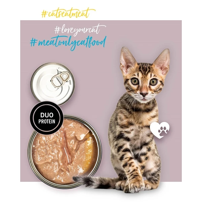 Υγρή Τροφή Γάτας 3coty Turkey with goose For kittens 80g