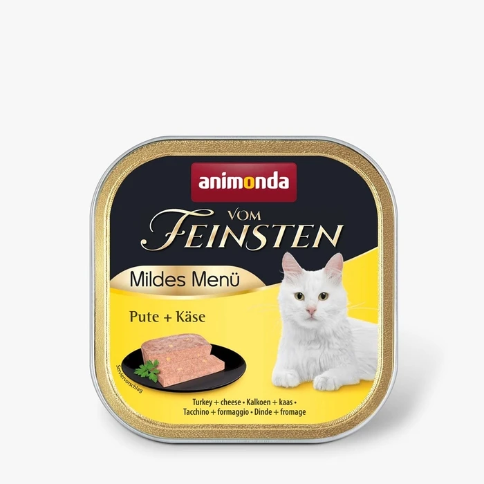 Υγρή Τροφή Γάτας Animonda Vom Feinsten Adult Mildes Menu Turkey with cheese 100g