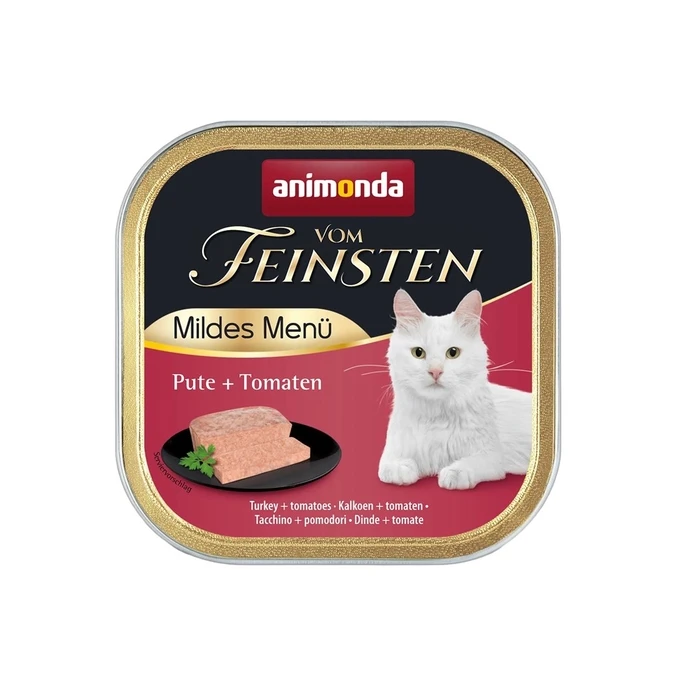 Υγρή Τροφή Γάτας Animonda Vom Feinsten Adult Mildes Menü Turkey with tomatoes 100g