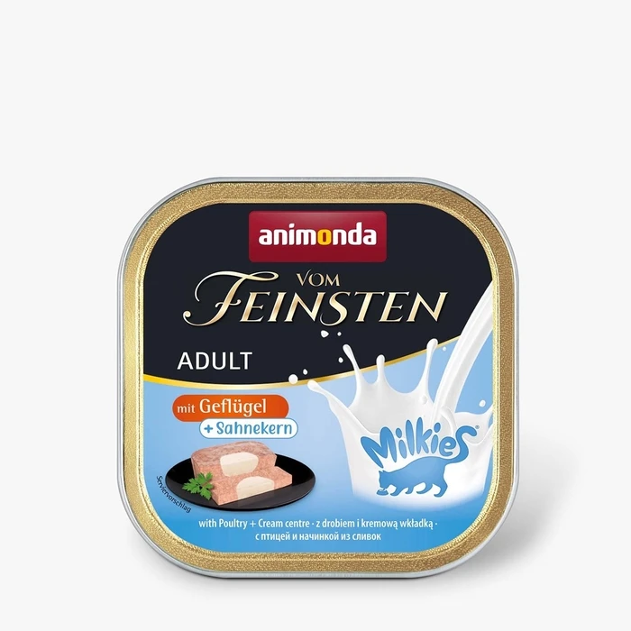 Υγρή Τροφή Γάτας Animonda Vom Feinsten Adult Milkies with Poultry and Creamy Filling 100g
