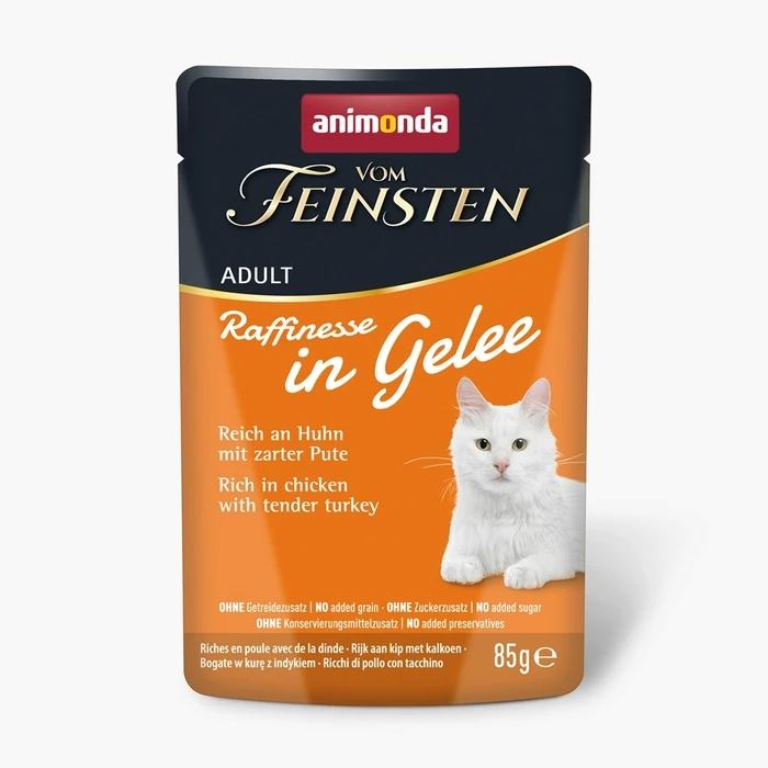 Υγρή Τροφή Γάτας Animonda Vom Feinsten Adult Raffinesse in Jelly rich in Chicken with Turkey 85g