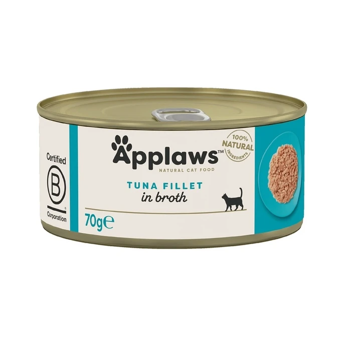 Υγρή Τροφή Γάτας Applaws Tuna fillet in broth 70g