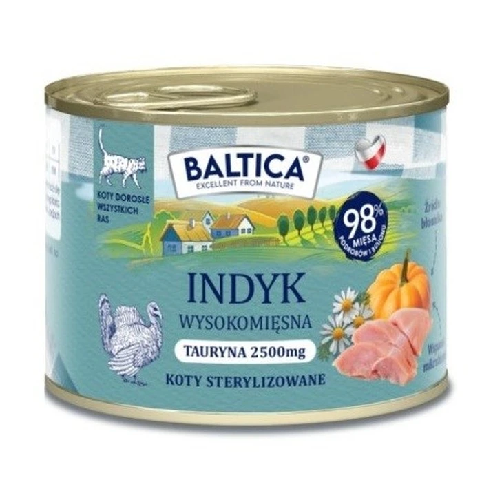 Υγρή Τροφή Γάτας Baltica Smaki regionów Turkey 185g