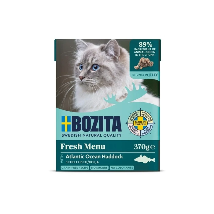 Υγρή Τροφή Γάτας Bozita Haddock in Jelly – Wet Cat Food – 370 g