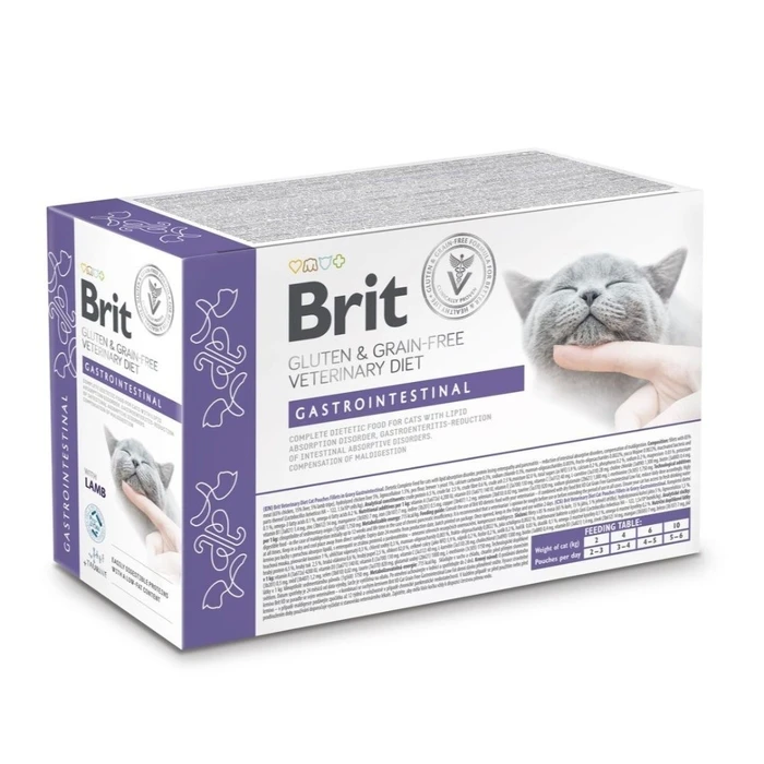 Υγρή Τροφή Γάτας Brit Veterinary Gastrointestinal Lamb 12x85g