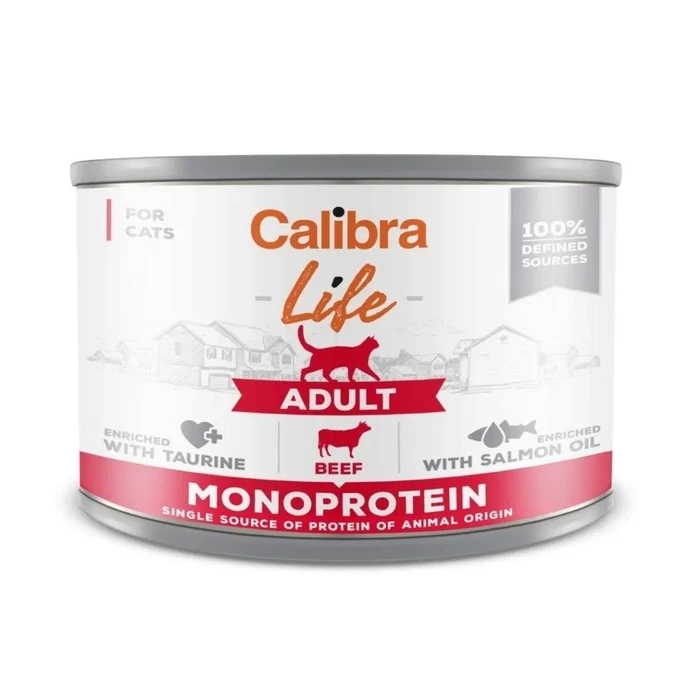 Υγρή Τροφή Γάτας Calibra Cat Life Adult Beef 200g