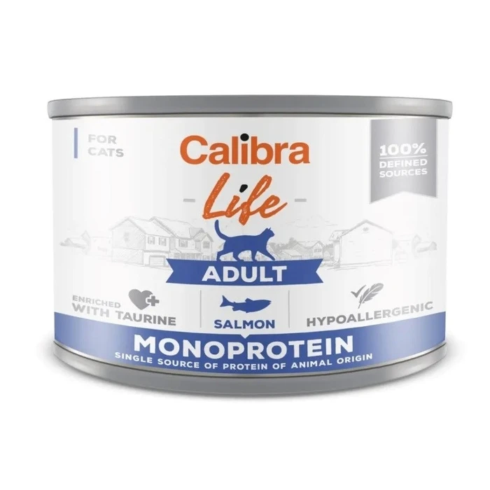 Υγρή Τροφή Γάτας Calibra Cat Life Adult Salmon 200g