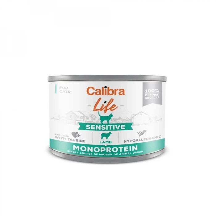 Υγρή Τροφή Γάτας Calibra Cat Life Sensitive Lamb 200g