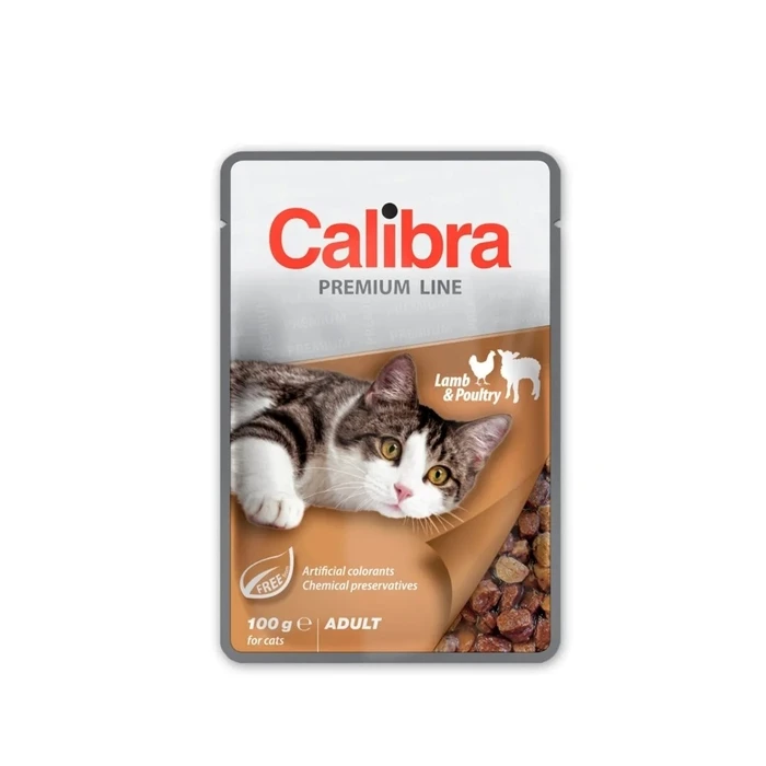 Υγρή Τροφή Γάτας Calibra Cat Premium Adult Lamb & Poultry 100g