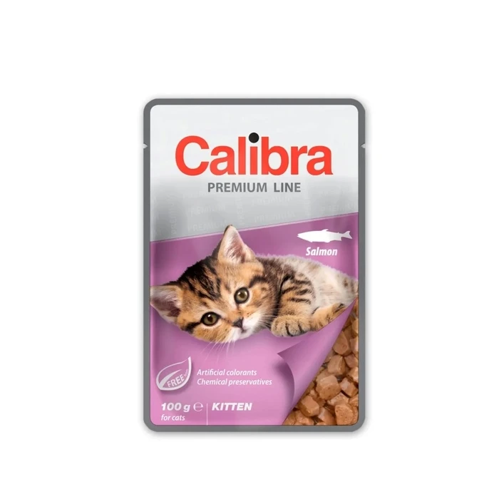 Υγρή Τροφή Γάτας Calibra Cat Premium Kitten Salmon 100g
