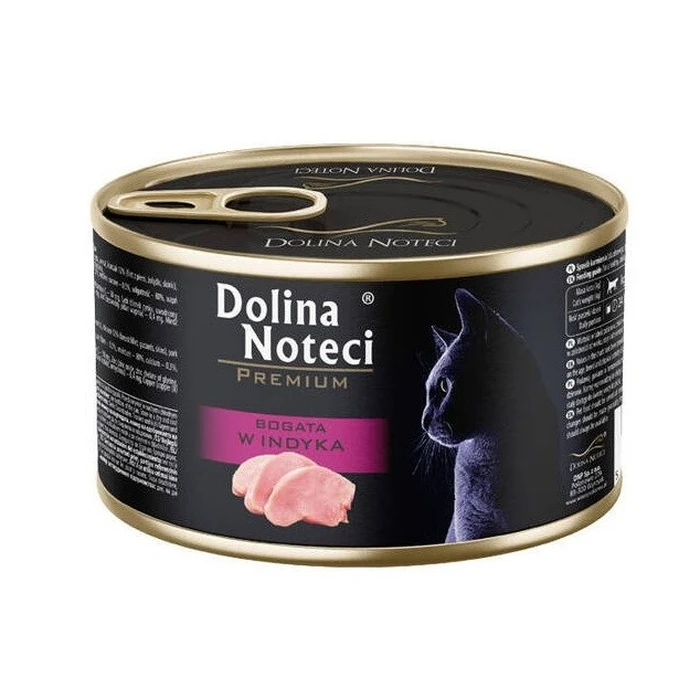 Υγρή Τροφή Γάτας Dolina Noteci Premium Rich in turkey 185g