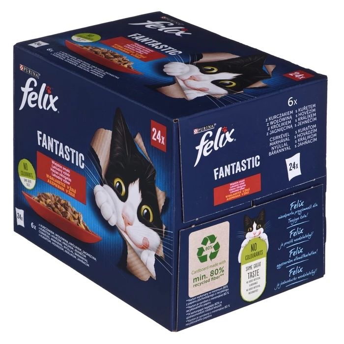 Υγρή Τροφή Γάτας Felix Fantastic country flavors in jelly 24x 85g