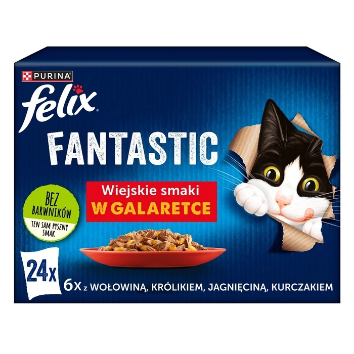 Υγρή Τροφή Γάτας Felix Fantastic country flavors in jelly 24x 85g