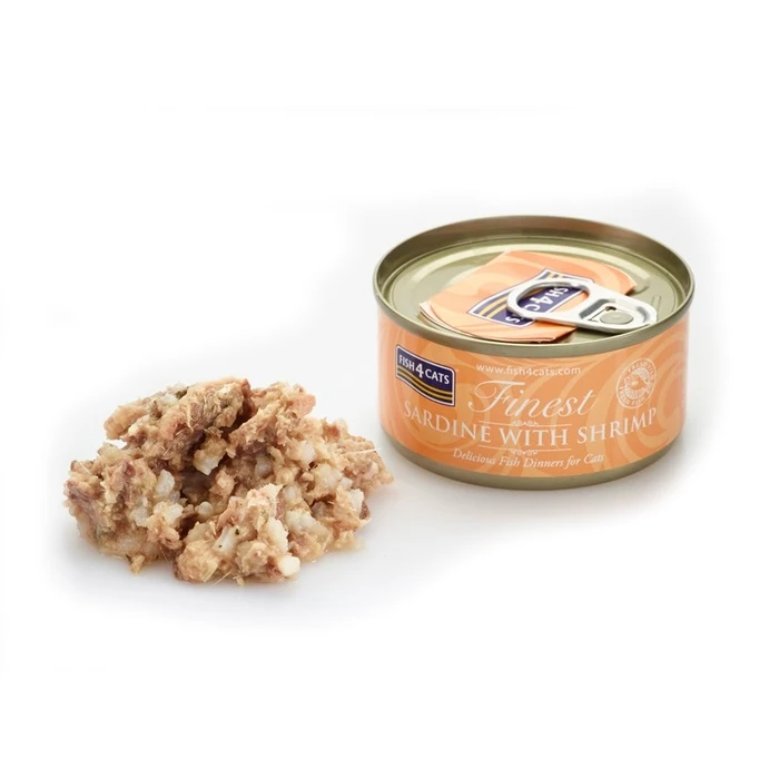Υγρή Τροφή Γάτας Fish4Cats Sardine with shrimp 70g