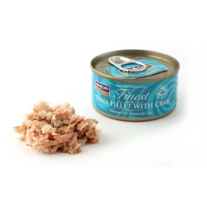Υγρή Τροφή Γάτας Fish4Cats Tuna fillet with crab 70g