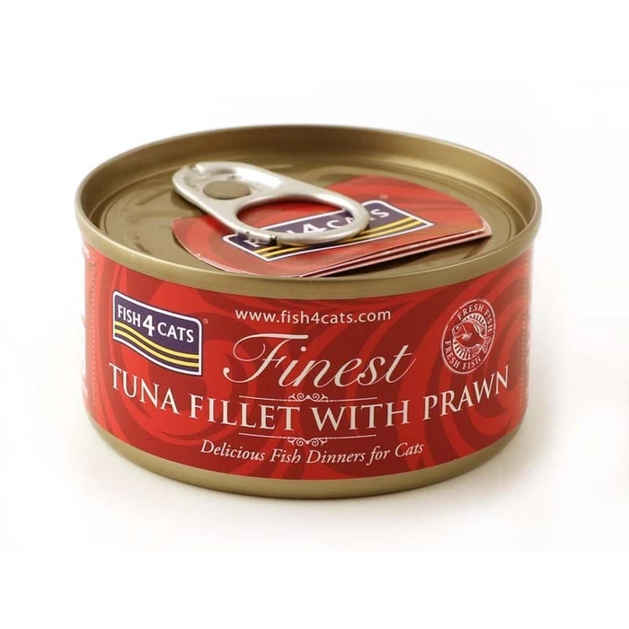 Υγρή Τροφή Γάτας Fish4Cats Tuna fillet with prawn 70g
