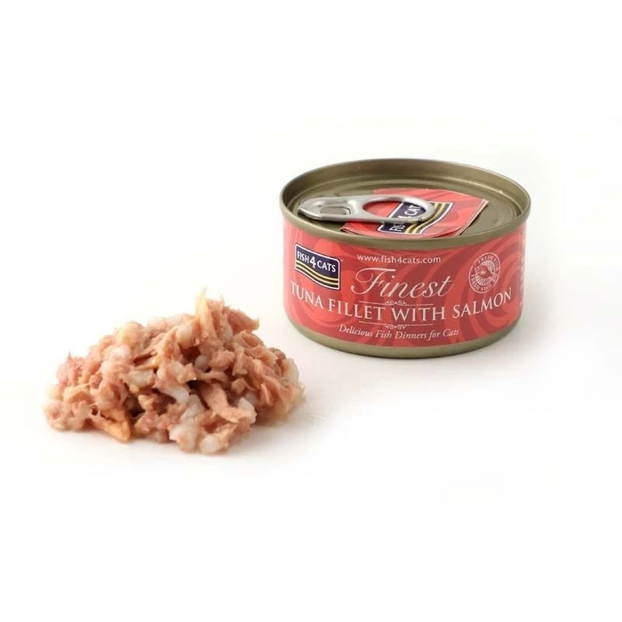 Υγρή Τροφή Γάτας Fish4Cats Tuna fillet with salmon 70g