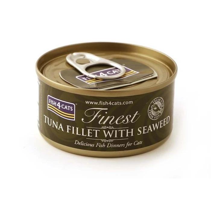 Υγρή Τροφή Γάτας Fish4Cats Tuna fillet with seaweed 70g