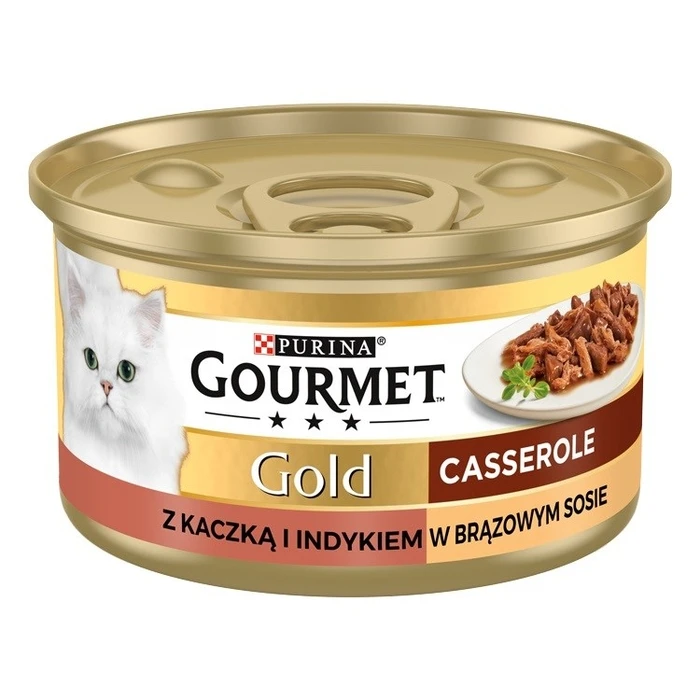 Υγρή Τροφή Γάτας GOURMET GOLD - Casserole duck and turkey 85g