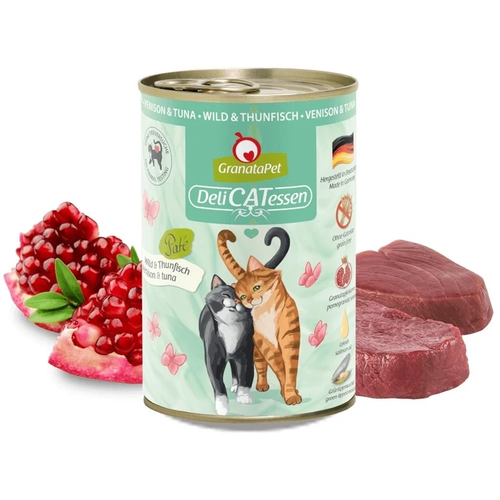 Υγρή Τροφή Γάτας Granata Pet DeliCATessen Venison and tuna 400g