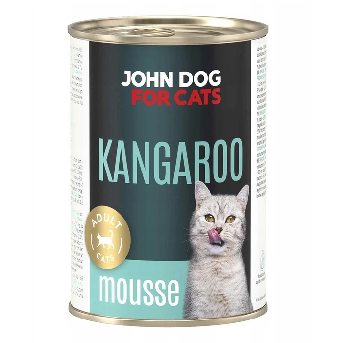 Υγρή Τροφή Γάτας John Dog For cats Kangaroo Mousse 400g