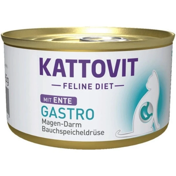 Υγρή Τροφή Γάτας Kattovit Feline Diet Gastro Duck 85g