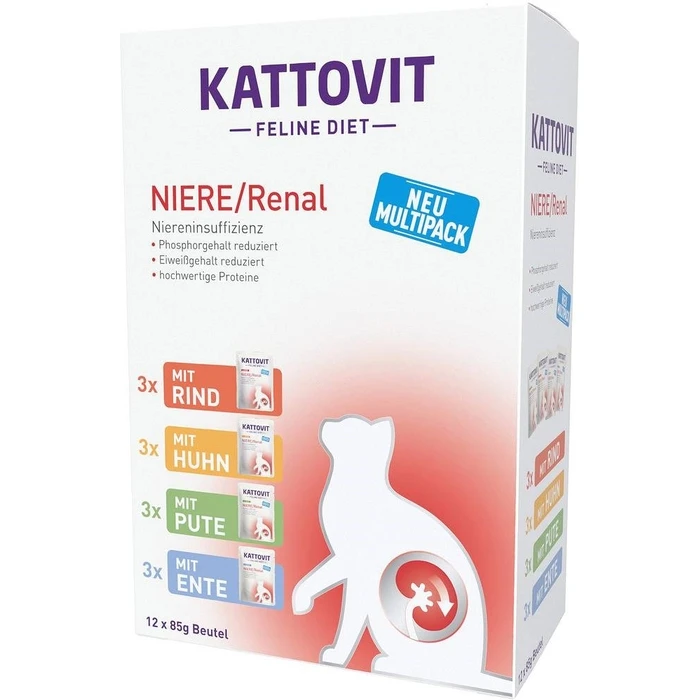 Υγρή Τροφή Γάτας Kattovit Feline Diet Niere/Renal 12 x 85g