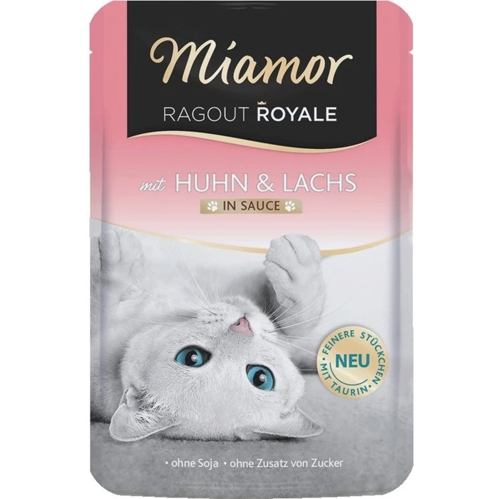 Υγρή Τροφή Γάτας Miamor Ragout Royale Chicken and salmon in sauce 100g