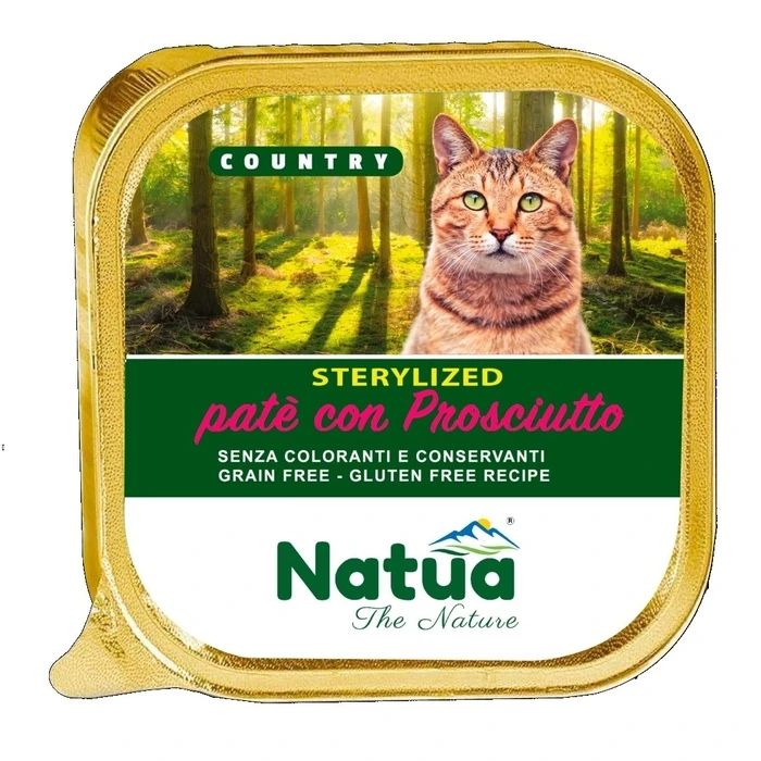 Υγρή Τροφή Γάτας Natua Country Sterilised Ham 100g