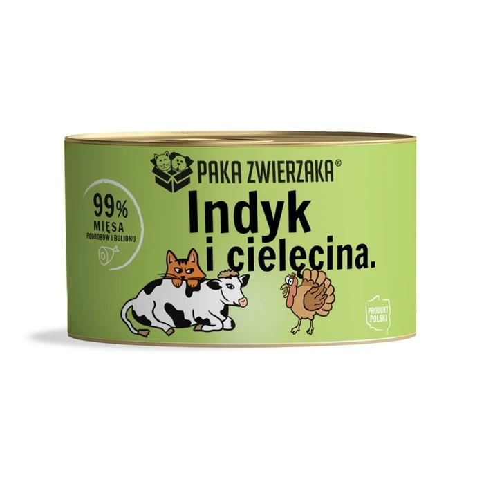Υγρή Τροφή Γάτας Paka Zwierzaka Turkey with veal 200g