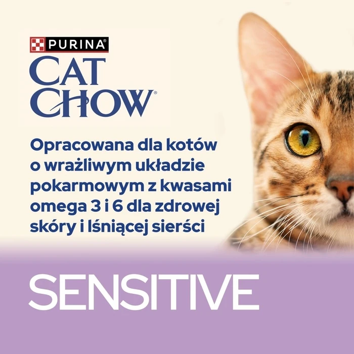 Υγρή Τροφή Γάτας Purina Cat Chow Sensitive with salmon and zucchini in sauce 26x85g (20 + 6 GRATIS)