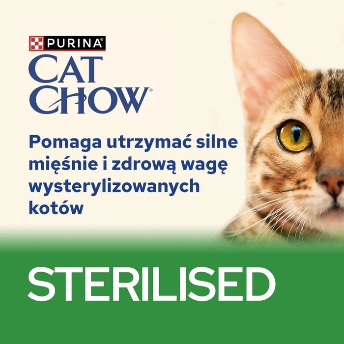 Υγρή Τροφή Γάτας Purina Cat Chow Sterilised with lamb and green beans in sauce 26x85g (20 + 6 GRATIS)