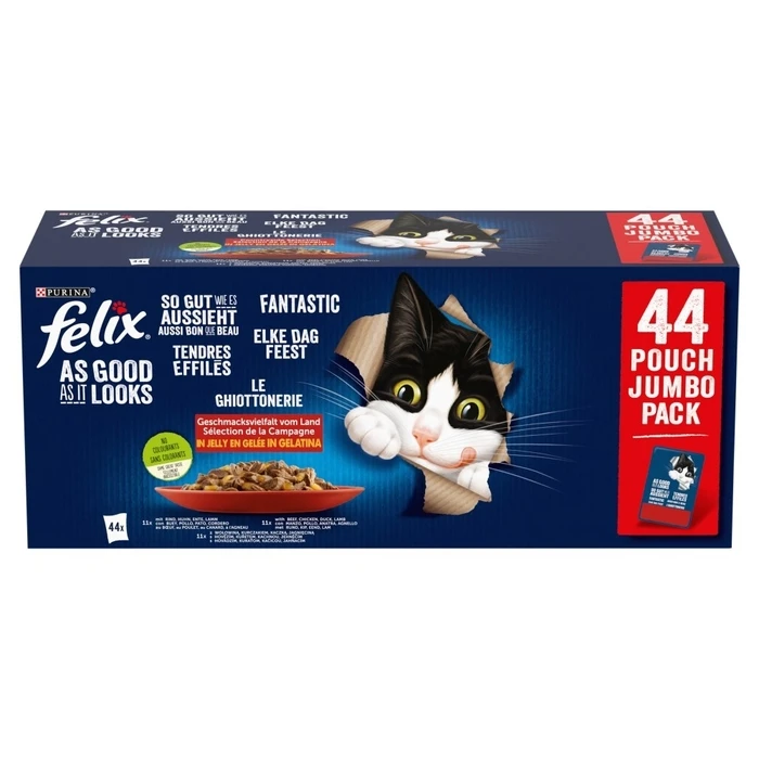 Υγρή Τροφή Γάτας Purina Felix Fantastic Mix in jelly 44 x 85g