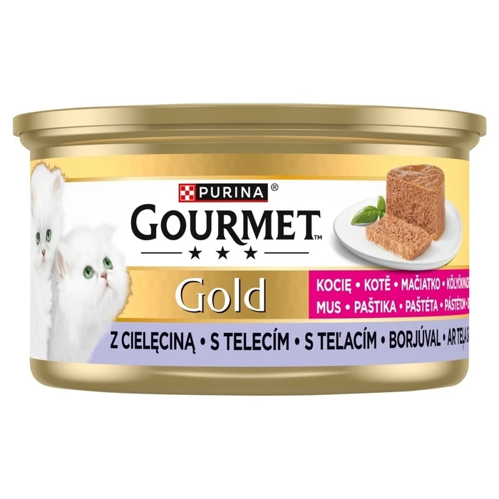 Υγρή Τροφή Γάτας Purina Gourmet Gold Kitten Veal mousse 85g