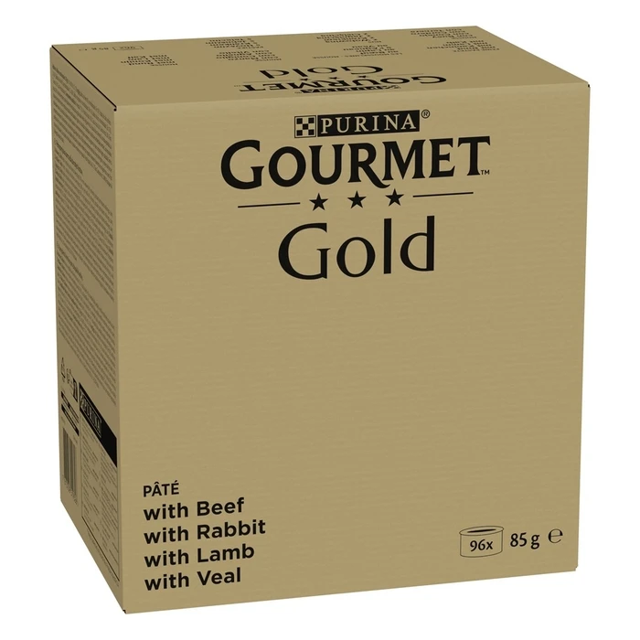 Υγρή Τροφή Γάτας Purina GOURMET GOLD Mus Mix 4 Flavors 96x85g