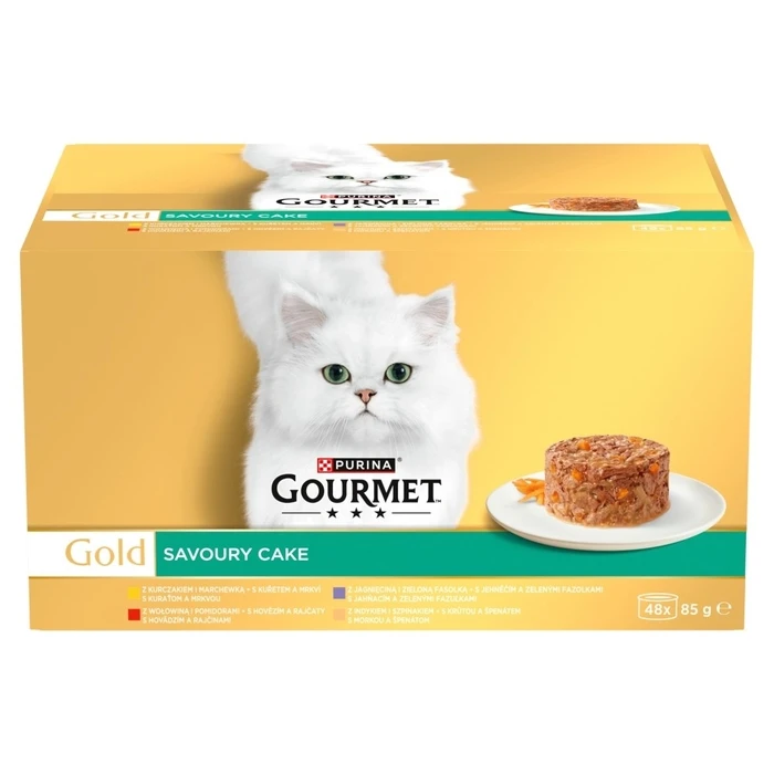 Υγρή Τροφή Γάτας Purina Gourmet Gold Savoury cake 48x85g