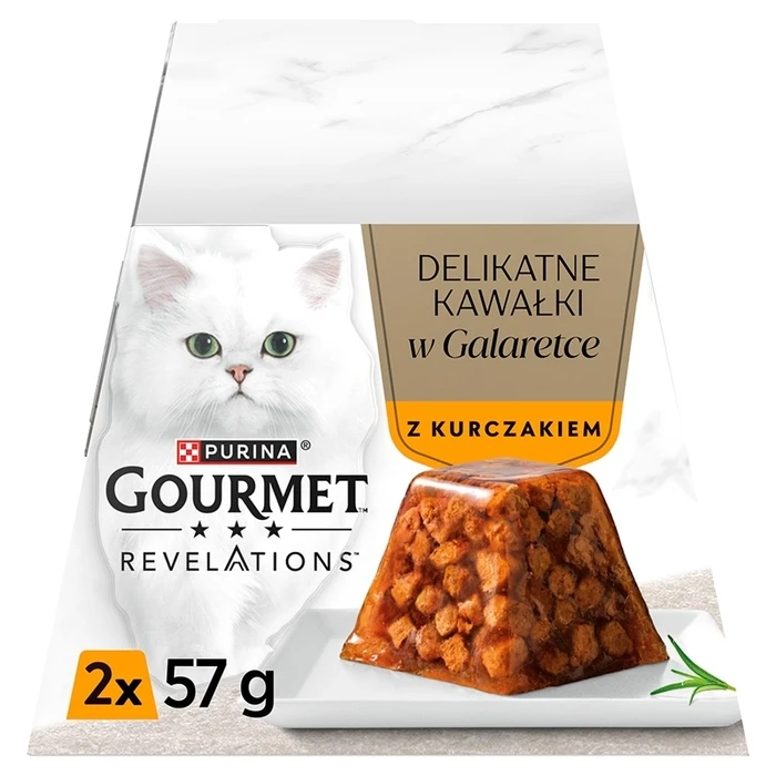 Υγρή Τροφή Γάτας Purina Gourmet Revelations Chunks in jelly with chicken 2x57g