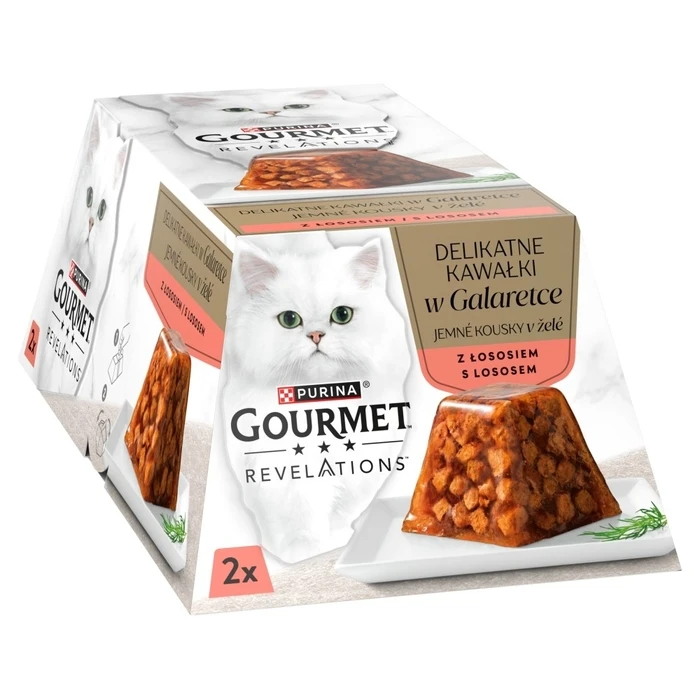 Υγρή Τροφή Γάτας Purina Gourmet Revelations Chunks in jelly with salmon 2x57g