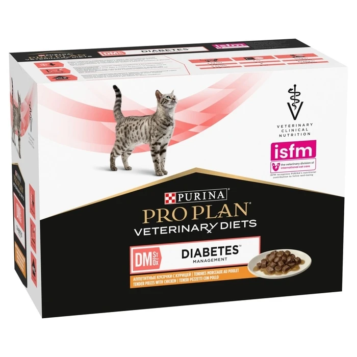 Υγρή Τροφή Γάτας Purina Pro Plan Veterinary Diets DM St/Ox Diabetes Management 10 x 85g