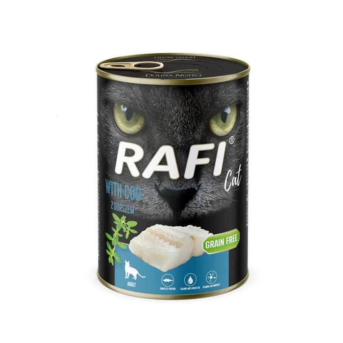 Υγρή Τροφή Γάτας RAFI Cat Adult with cod 400g