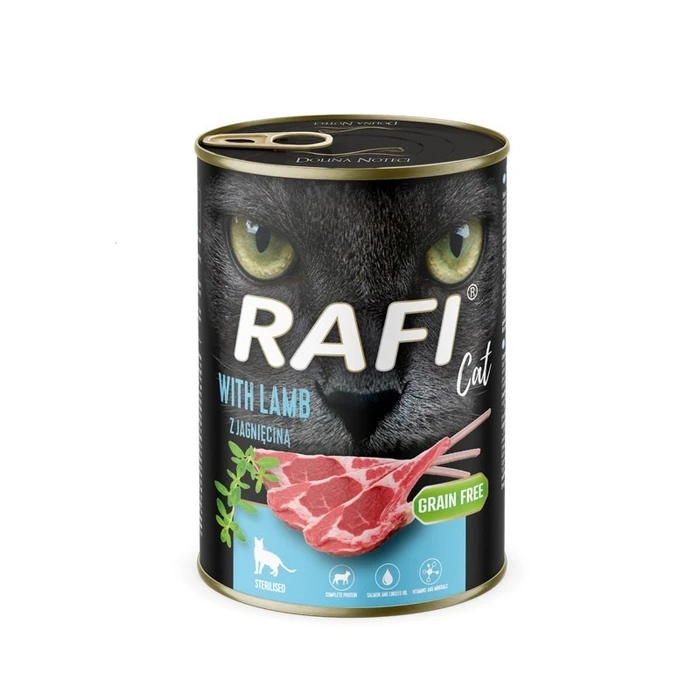 Υγρή Τροφή Γάτας RAFI Cat Adult with lamb 400g