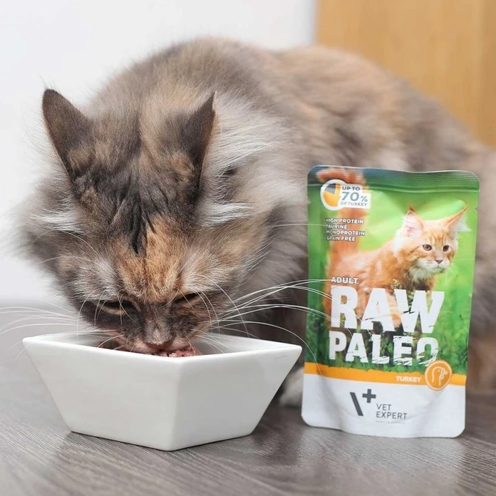 Υγρή Τροφή Γάτας Raw Paleo Adult Cat Turkey 100 g