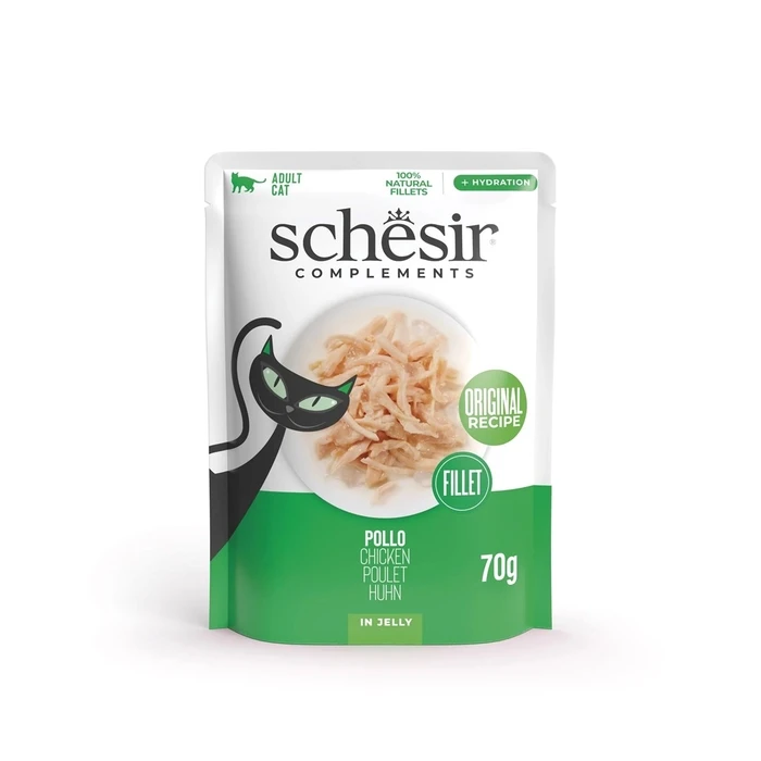 Υγρή Τροφή Γάτας Schesir Chicken fillet in jelly 70g