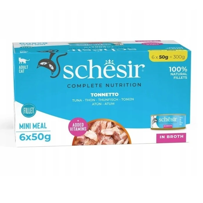 Υγρή Τροφή Γάτας Schesir in cooking water Tuna 6 x 50 g