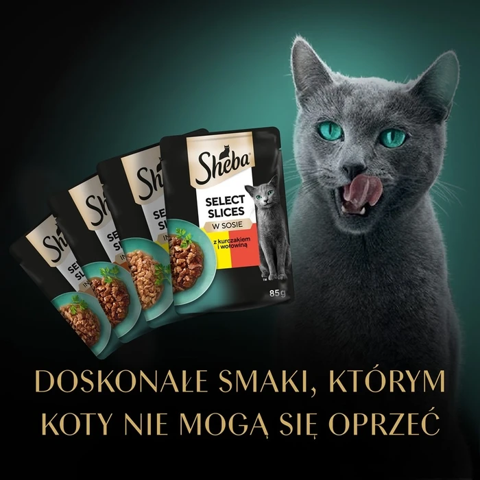 Υγρή Τροφή Γάτας Sheba Selection in Sauce Juicy Flavours 12 x 85 g