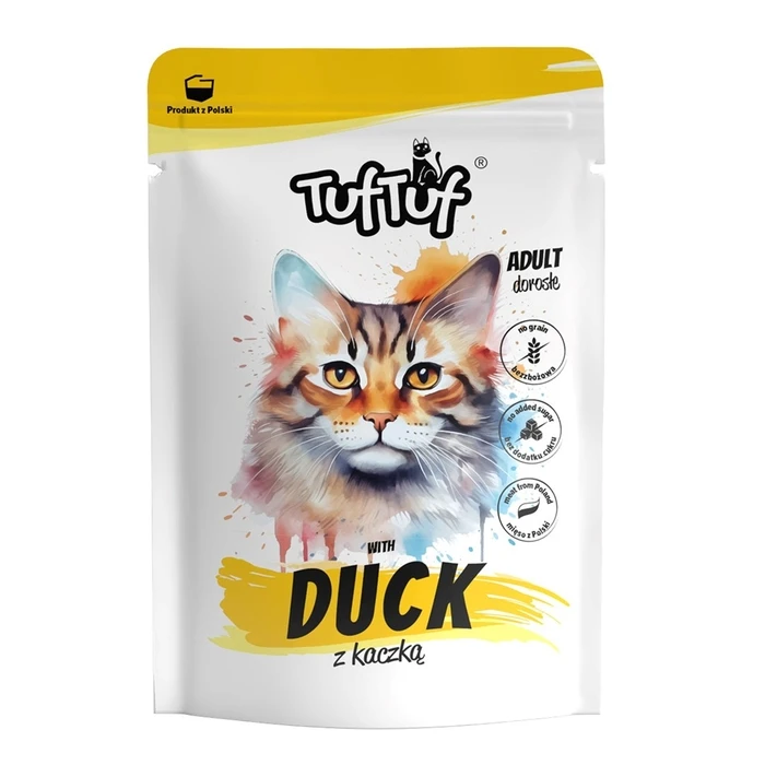 Υγρή Τροφή Γάτας Tuf Tuf with duck 300g