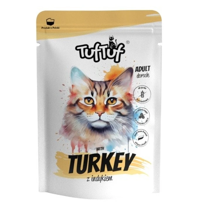 Υγρή Τροφή Γάτας Tuf Tuf with turkey 300g