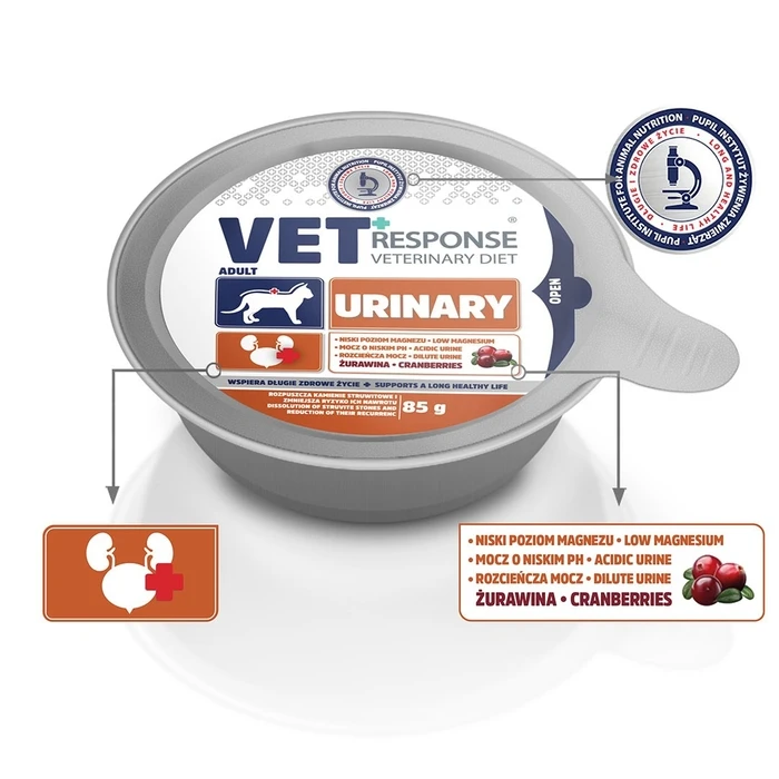 Υγρή Τροφή Γάτας Vet Response Urinary 85g