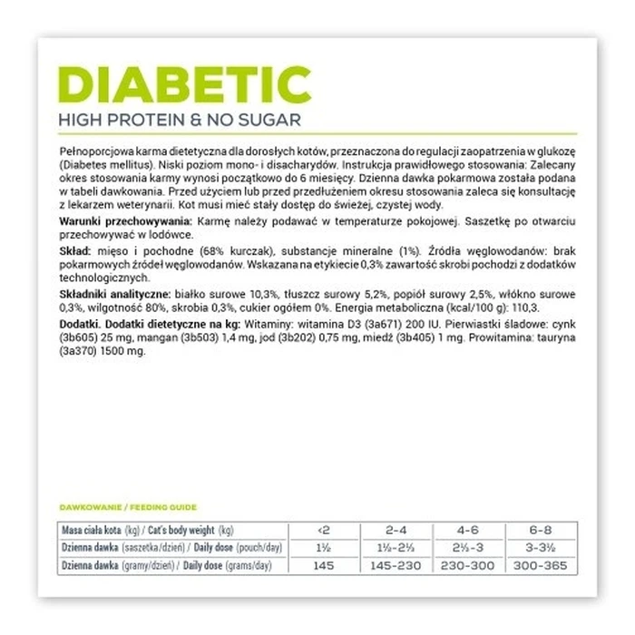 Υγρή Τροφή Γάτας Vetexpert Veterinary Diet Diabetic Cat 100g