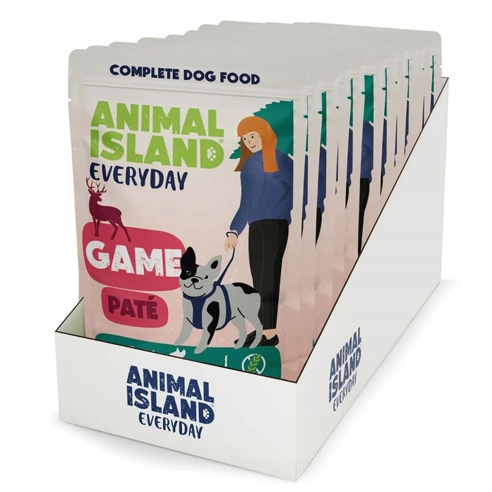 Υγρή Τροφή Σκύλων Animal Island Everyday Game 10x150g